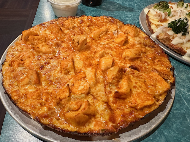 Cape Cod Cafe buffalo chicken pizza